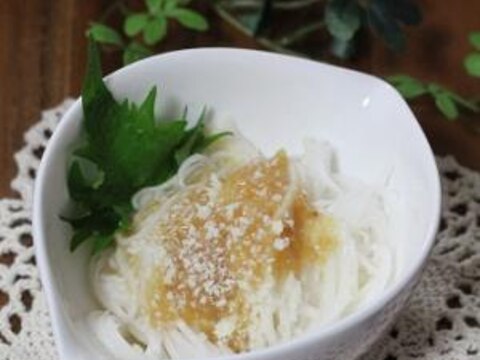 やみつき♪長芋そうめんの味噌ダレ和え